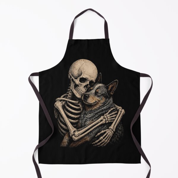 Item preview, Skeleton embracing a dog illustration halloween designed and sold by rafaeltto.