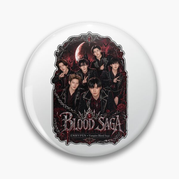 Item preview, Fanmade ENHYPEN Blood Saga World Tour Crimson Moon Poster Design designed and sold by Valeree Store.