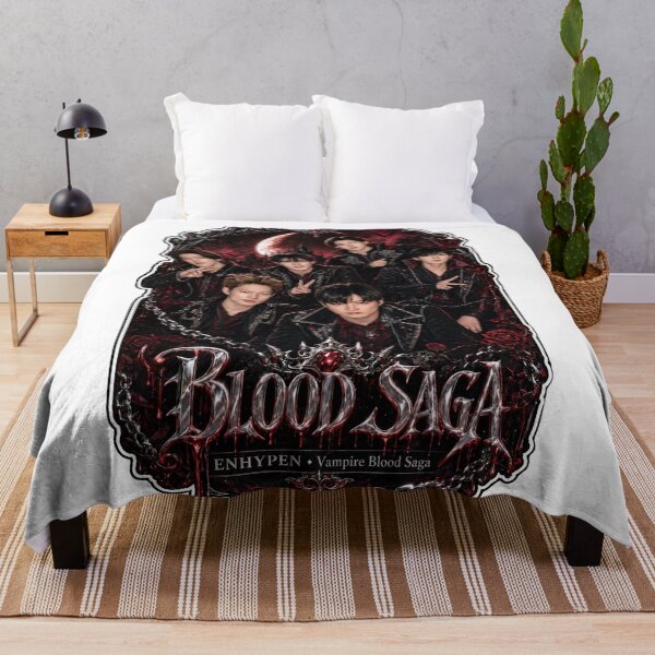 Item preview, Fanmade ENHYPEN Blood Saga World Tour Crimson Moon Poster Design designed and sold by Valeree Store.