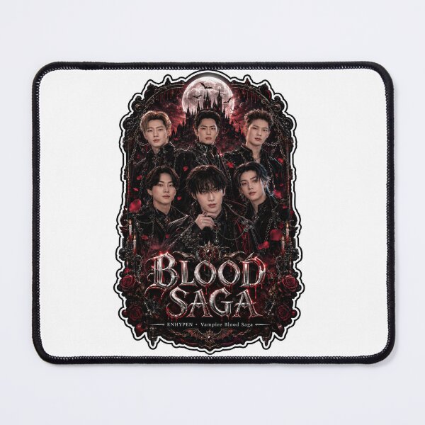 Item preview, ENHYPEN Full Group Blood Saga World Tour Vampire Coven Fan Art designed and sold by Valeree Store.