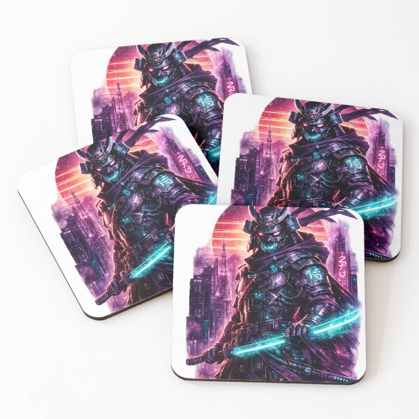 Item preview, Cyberpunk Samurai Neon Streetwear Graphic designed and sold by CodePaws Creations.