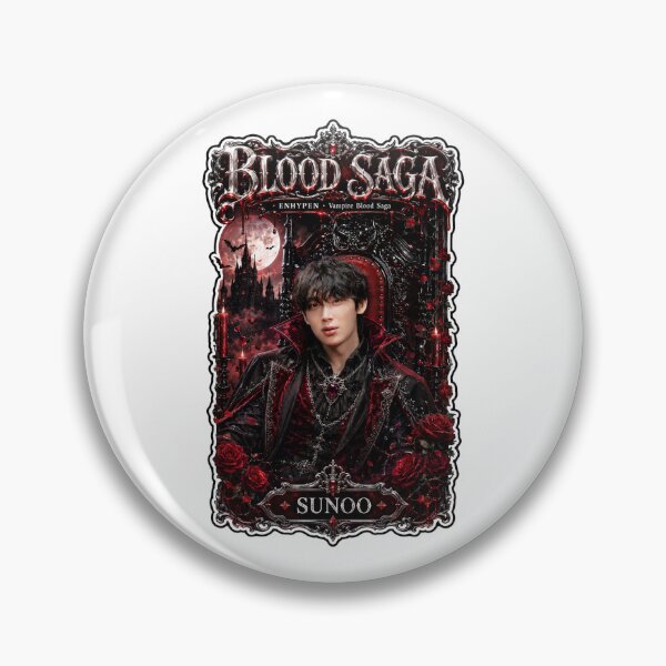 Item preview, Blood Saga Sunoo ENHYPEN Midnight Vampire Tour Fan Art designed and sold by Valeree Store.