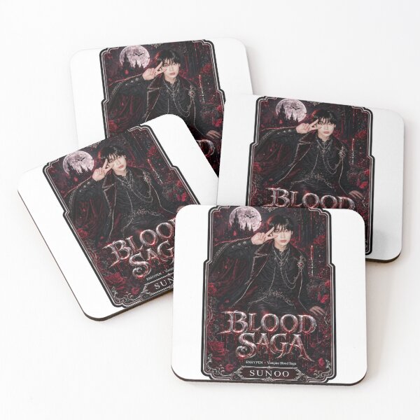 Item preview, Sunoo ENHYPEN Blood Saga Crimson Eclipse Fanmade Poster designed and sold by Valeree Store.