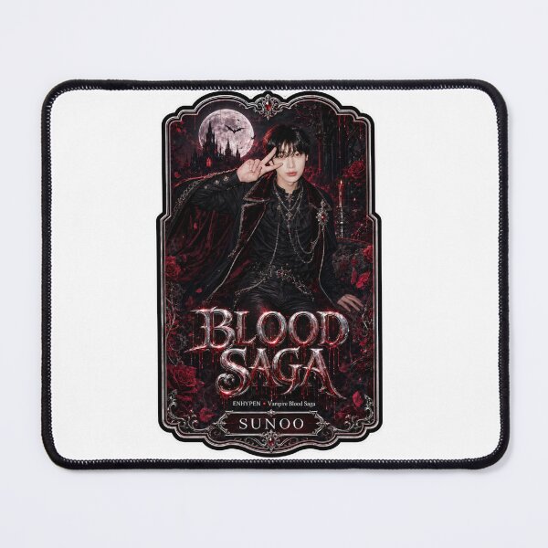 Item preview, Sunoo ENHYPEN Blood Saga Crimson Eclipse Fanmade Poster designed and sold by Valeree Store.