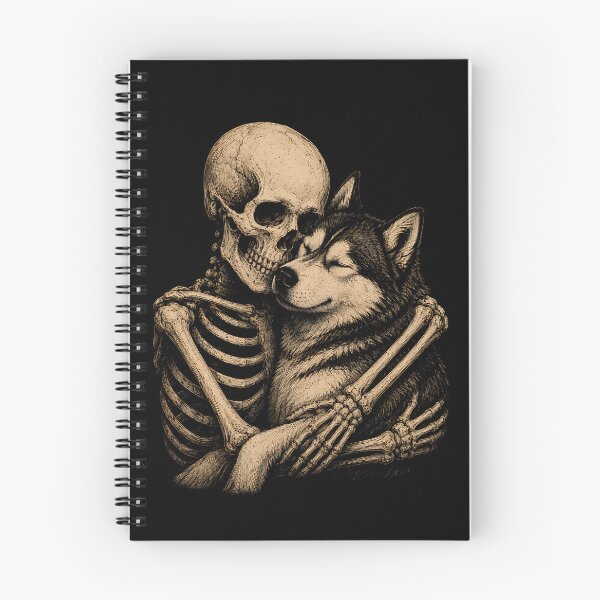 Item preview, Skeleton and Dog Embrace Art for Pet Lovers Halloween designed and sold by rafaeltto.