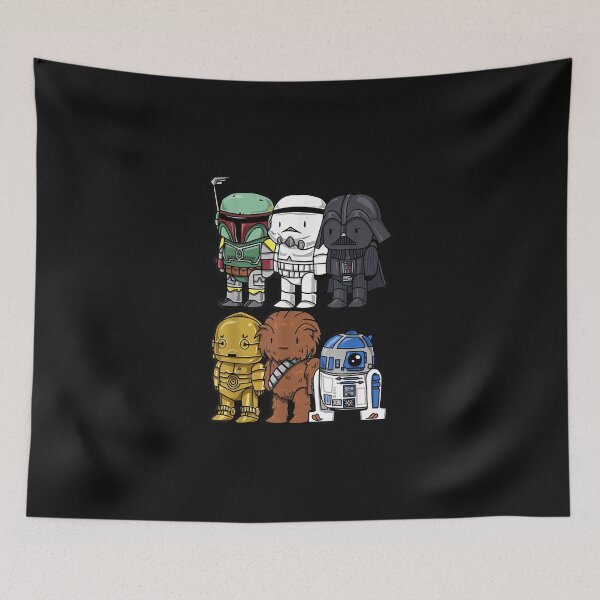 Item preview, Boba Trooper Vader Chewie Chibi Graphic designed and sold by AndrewMiddleton.