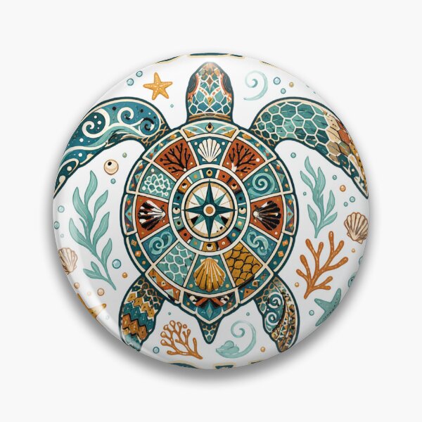 Item preview, Sea Turtle Medicine Wheel Native American Indigenous Pride designed and sold by OUICHA.