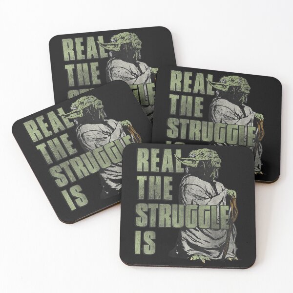 Item preview, Yoda Real The Struggle Is Graphic designed and sold by AndrewMiddleton.