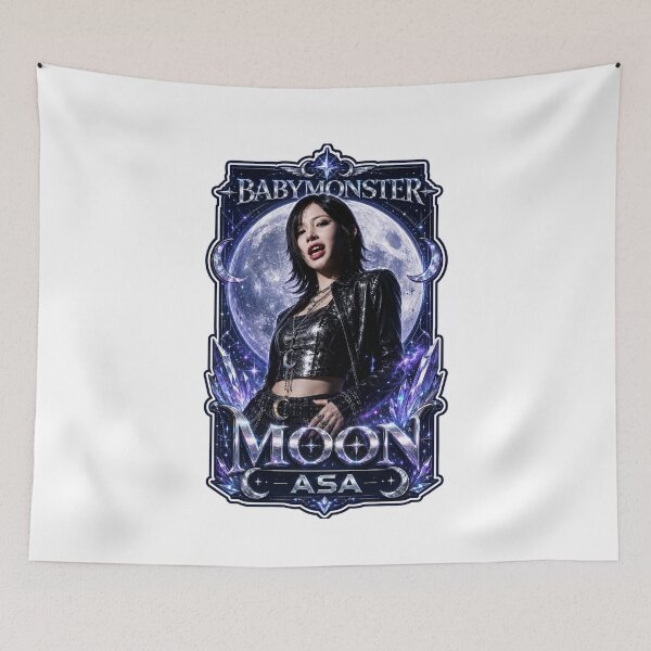 Item preview, Asa BABYMONSTER Choom Blue Moon Vampire Fanmade Merch designed and sold by Valereekmerch.