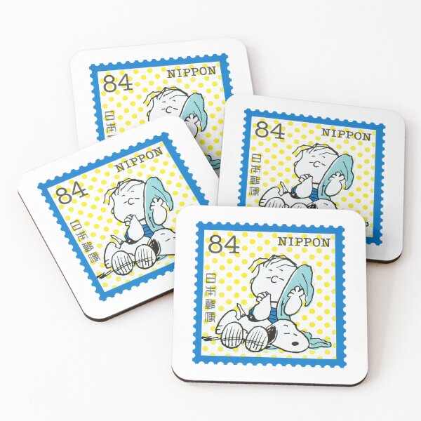 Item preview, Snoopy And Linus From The Beloved Peanuts Comic Strip. It Is A Japanese Postage Stamp With A Face Value Of 84 Japanese Yen designed and sold by PlasticandyShop.