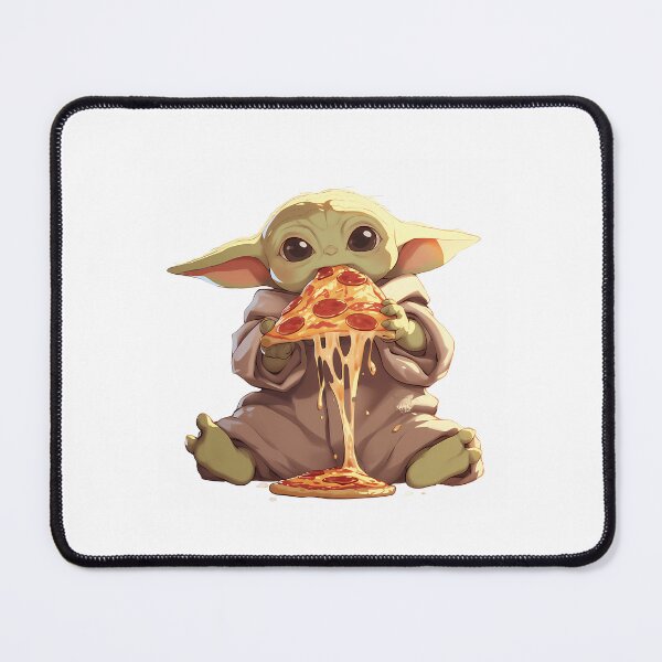 Item preview, Pizza Time With Grogu The Cutest Slice In The Galaxy Sticker designed and sold by demiwither.