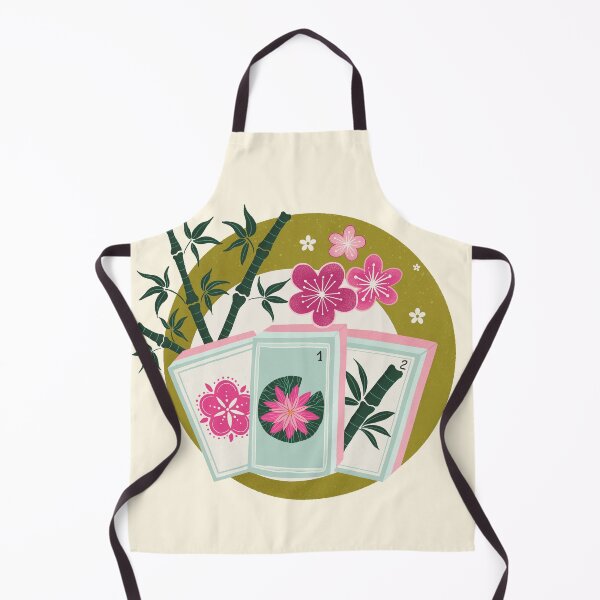 Item preview, Mahjong Garden - retro bubble badge designed and sold by Home Cyn Home.