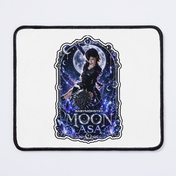 Item preview, Dark Sapphire Asa BABYMONSTER Vampire Bat Fan Art Print designed and sold by Valereekmerch.