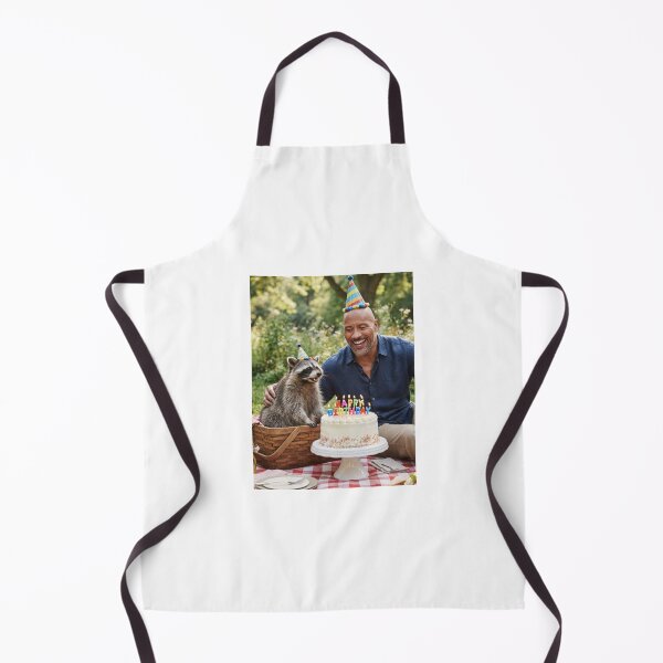 Item preview, Dwayne johnson raccoon picnic llamas animal pet nature meme memes funny parody christmas birthday designed and sold by CheeseBlueprint.