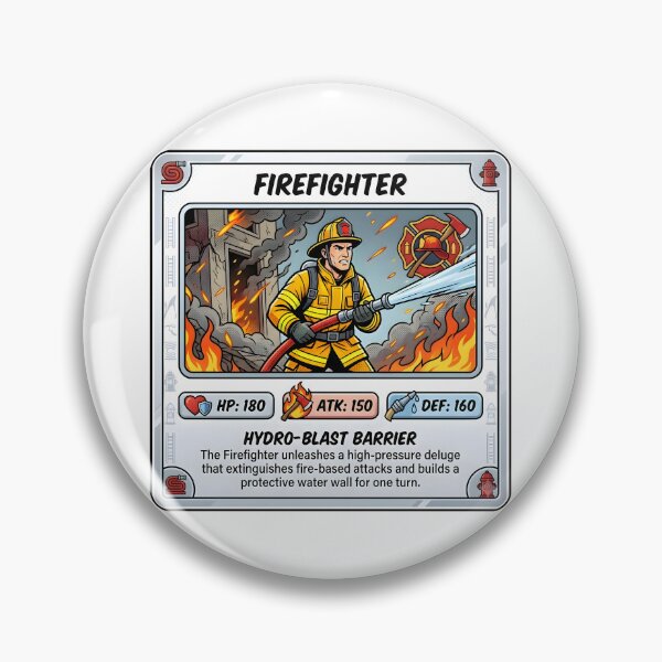 Item preview, Firefighter Hero Trading Card designed and sold by DeerHouse.