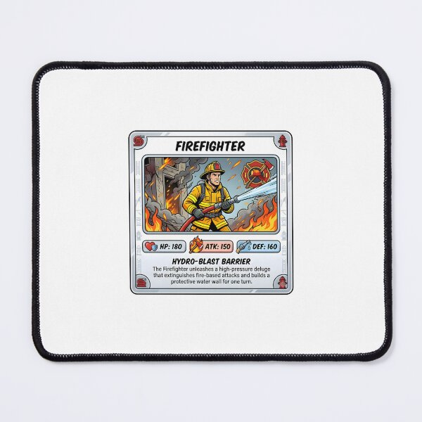 Item preview, Firefighter Hero Trading Card designed and sold by DeerHouse.
