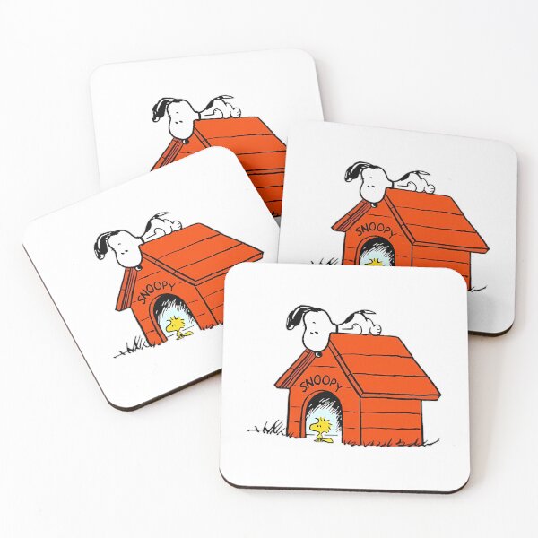 Item preview, Snoopy And Woodstock On Red House designed and sold by PlasticandyShop.