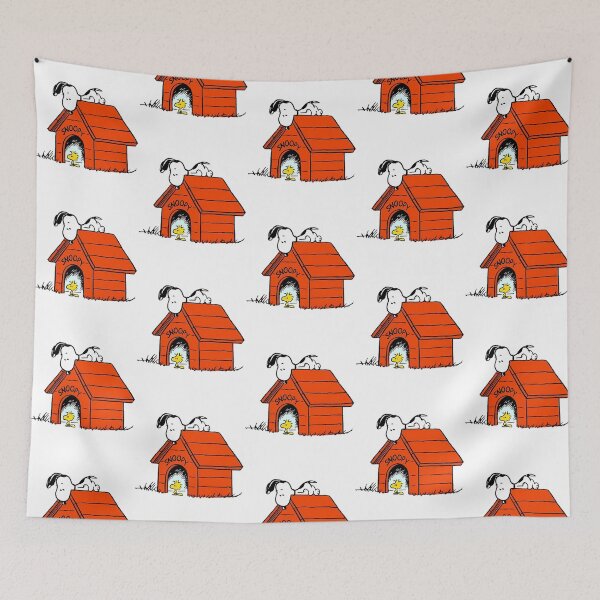 Item preview, Snoopy And Woodstock On Red House designed and sold by PlasticandyShop.
