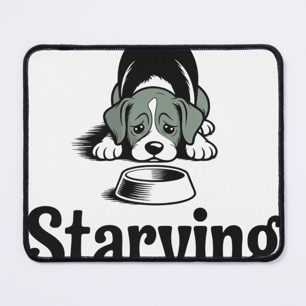 Item preview, Dog Starving Sad Bowl designed and sold by JebliDesign.