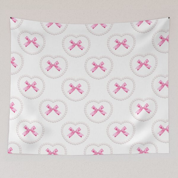 Item preview, Pink Pearl Bow Coquette Pattern designed and sold by jianina-alondra.