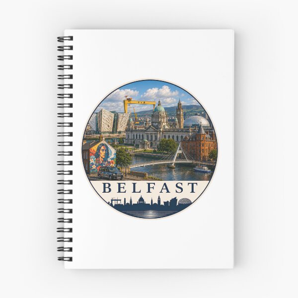 Item preview, Belfast Northern Ireland Skyline Travel Art designed and sold by Beyond Destinations.