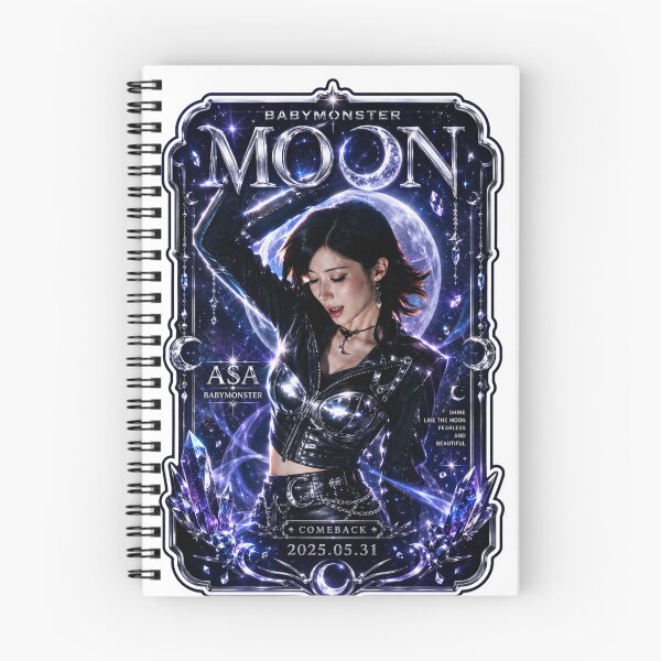 Item preview, MOON Asa BABYMONSTER Blue Fanmade Design designed and sold by Valereekmerch.