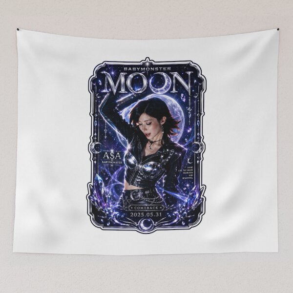 Item preview, MOON Asa BABYMONSTER Blue Fanmade Design designed and sold by Valereekmerch.
