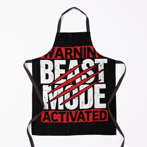 Item preview, Warning Beast Mode Activated – Gym Motivation Bodybuilding Fitness Workout designed and sold by ViktoonShirts.