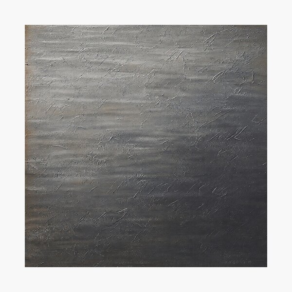 Item preview, Silent Matter – Gray Silver Textured Abstract Art designed and sold by Ingorgia Studio.