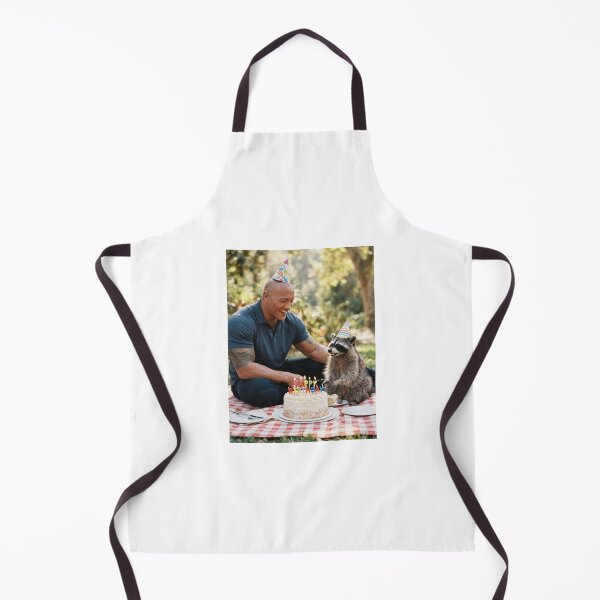 Item preview, Dwayne johnson raccoon picnic llamas animal pet nature meme memes funny parody christmas birthday designed and sold by CheeseBlueprint.