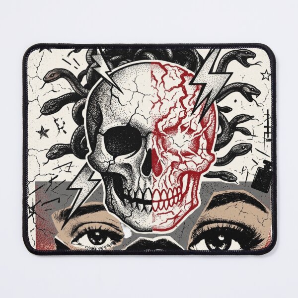 Item preview, Medusa Skull Collage Streetwear Art designed and sold by Artsformore.