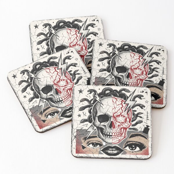 Item preview,  Medusa Skull Collage Streetwear Art designed and sold by Artsformore.