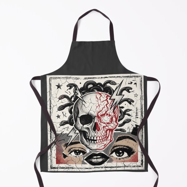 Item preview, Medusa Skull Collage Streetwear Art designed and sold by Artsformore.