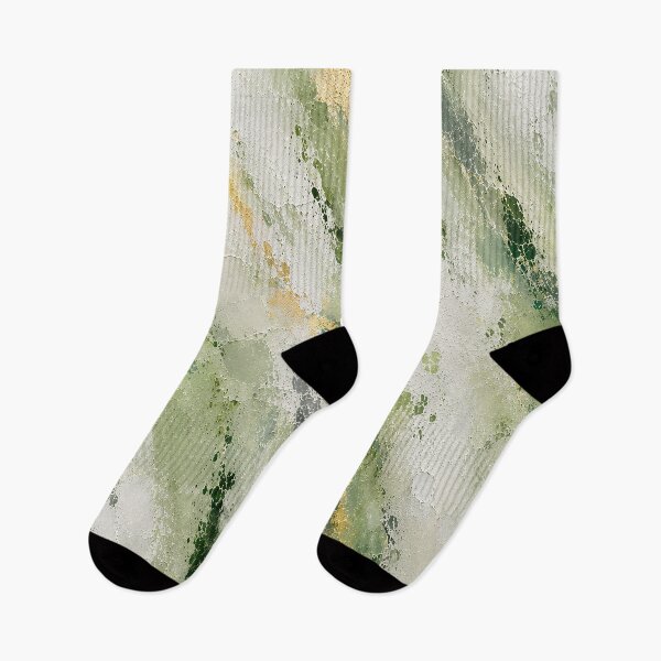 Item preview, Cracked Emerald Green Paint with Golden Moss Texture designed and sold by Ingorgia Studio.