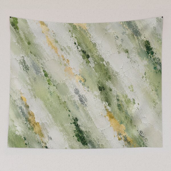 Item preview, Cracked Emerald Green Paint with Golden Moss Texture designed and sold by Ingorgia Studio.