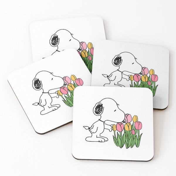 Item preview, Snoopy Enjoying Flowers designed and sold by PlasticandyShop.