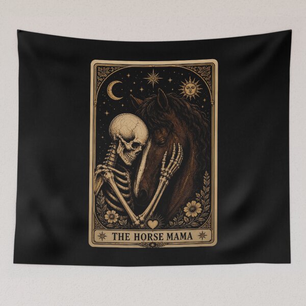 Item preview, Skeleton Embracing a Horse Design for Horse Lovers Halloween designed and sold by rafaeltto.