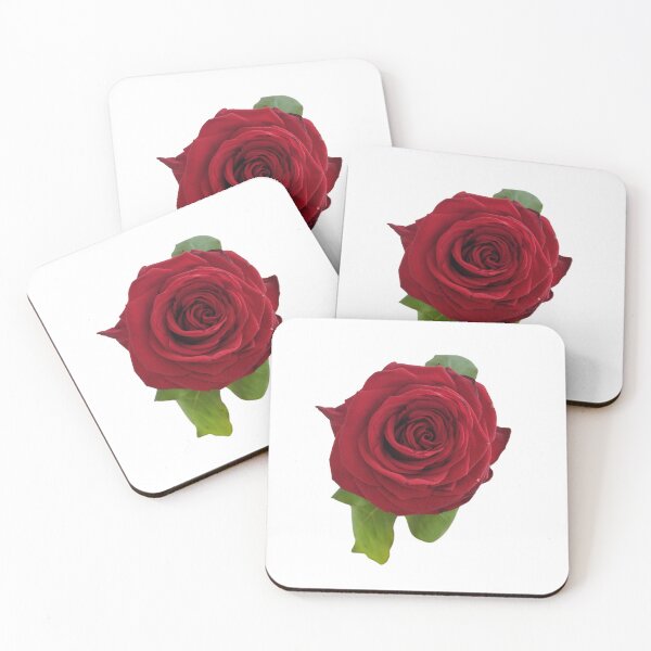 Item preview, Red Rose For Bringing Love To Oneself and The World White Background designed and sold by BOKEbyTC.