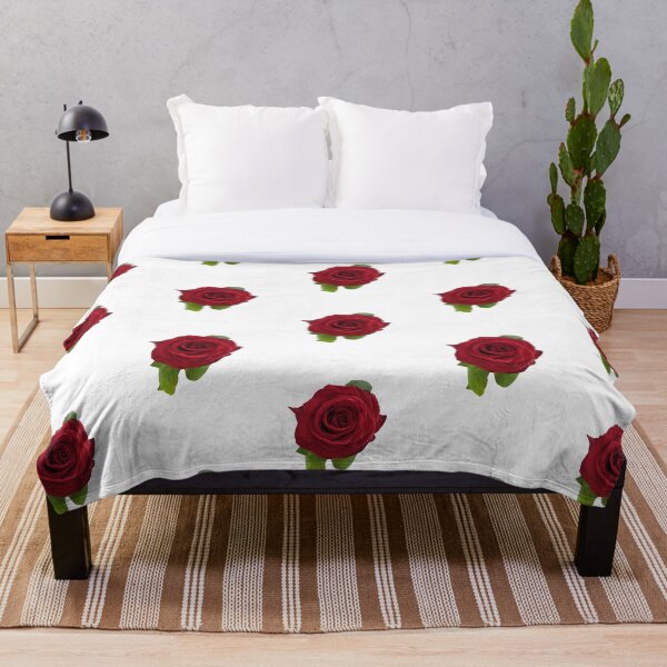Item preview, Red Rose For Bringing Love To Oneself and The World White Background designed and sold by BOKEbyTC.