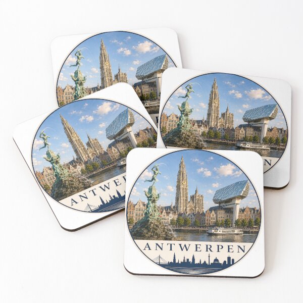 Item preview, Antwerp Belgium Skyline Travel Souvenir designed and sold by Beyond Destinations.