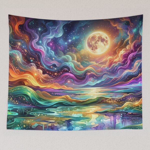 Item preview, Moon Dreams in a Sea of Colors designed and sold by Sigtrix.