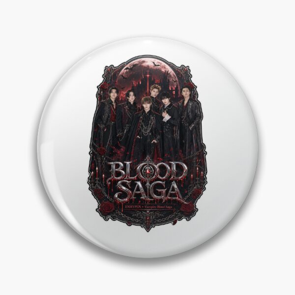 Item preview, ENHYPEN Blood Saga Tour Gothic Sticker Pack Fanmade Design designed and sold by Valeree Store.