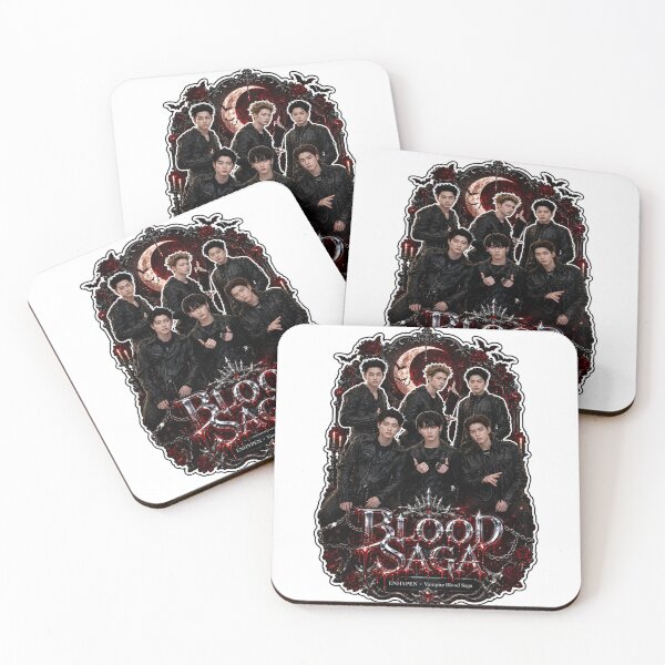 Item preview, ENHYPEN Gothic Vampire Coven Blood Saga Collector Art Print designed and sold by Valeree Store.