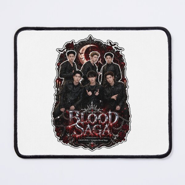 Item preview, ENHYPEN Gothic Vampire Coven Blood Saga Collector Art Print designed and sold by Valeree Store.