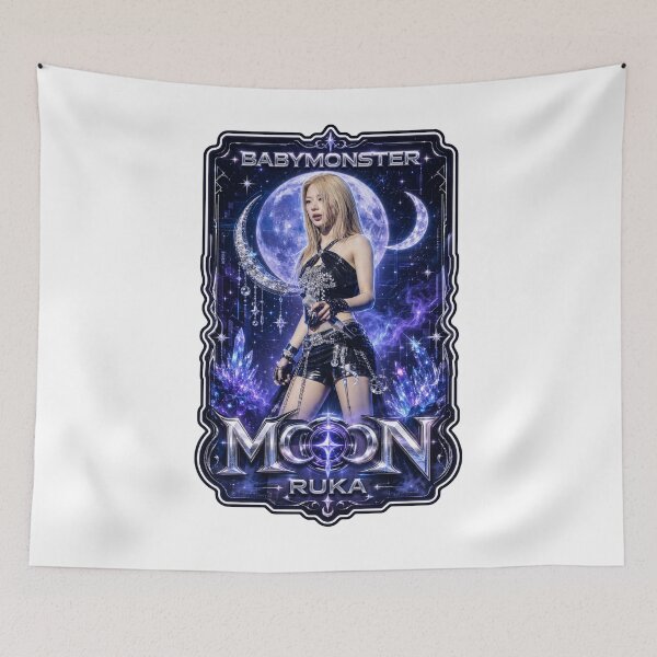 Item preview, Ruka BABYMONSTER Blue Vampire Queen Fanmade Artwork Print designed and sold by Valereekmerch.