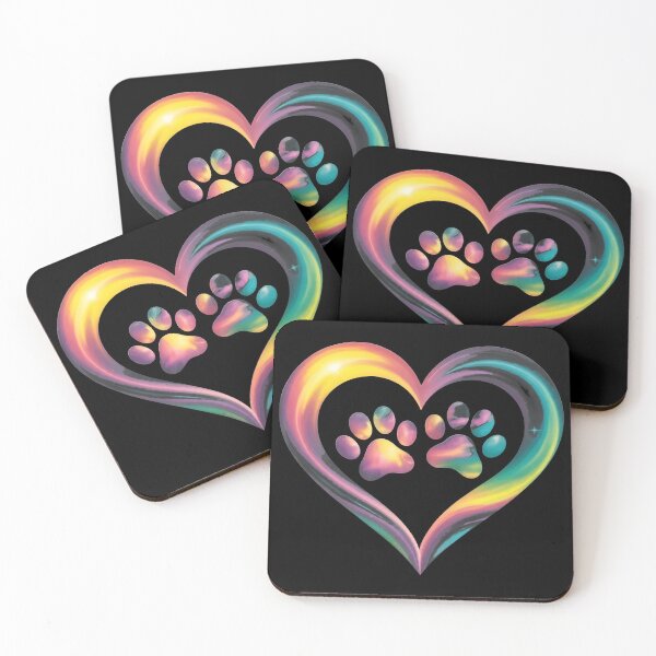 Item preview, Rainbow Paw Heart Art designed and sold by GiaoCalonas.