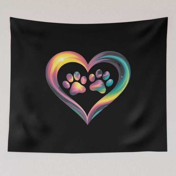Item preview, Rainbow Paw Heart Art designed and sold by GiaoCalonas.