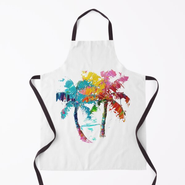 Item preview, Colorful Abstract Palm Trees | Vibrant Tropical Botanical Painting designed and sold by Awarrie.