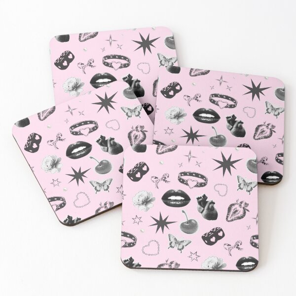 Item preview, Pink Y2K Coquette Girly Aesthetic Pattern designed and sold by jianina-alondra.