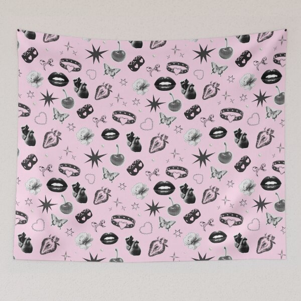 Item preview, Pink Y2K Coquette Girly Aesthetic Pattern designed and sold by jianina-alondra.
